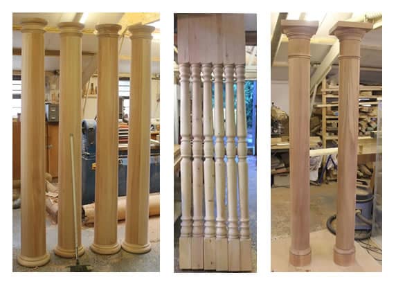 Bespoke Wooden Porch Columns